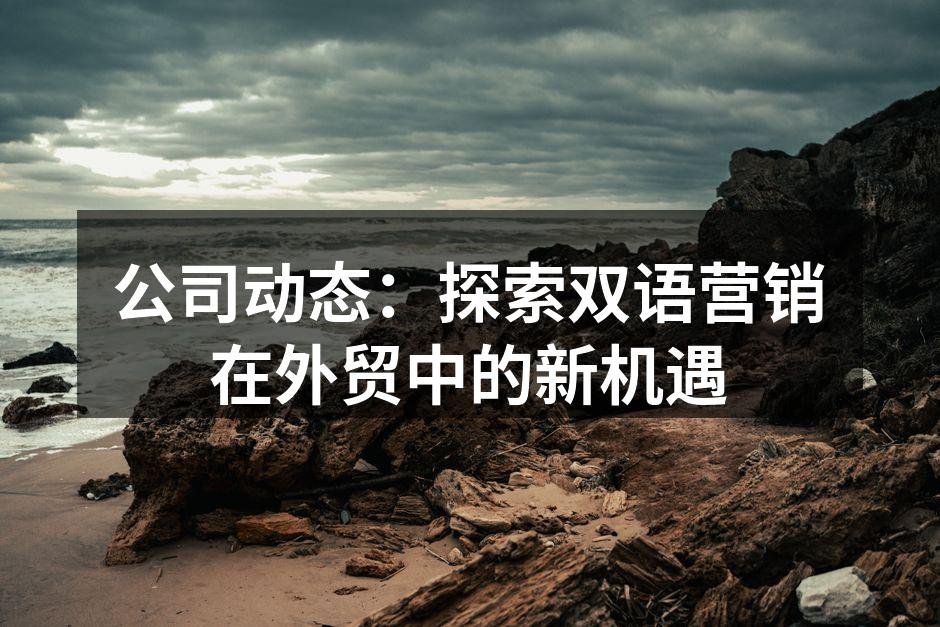 公司动态：探索双语营销在外贸中的新机遇